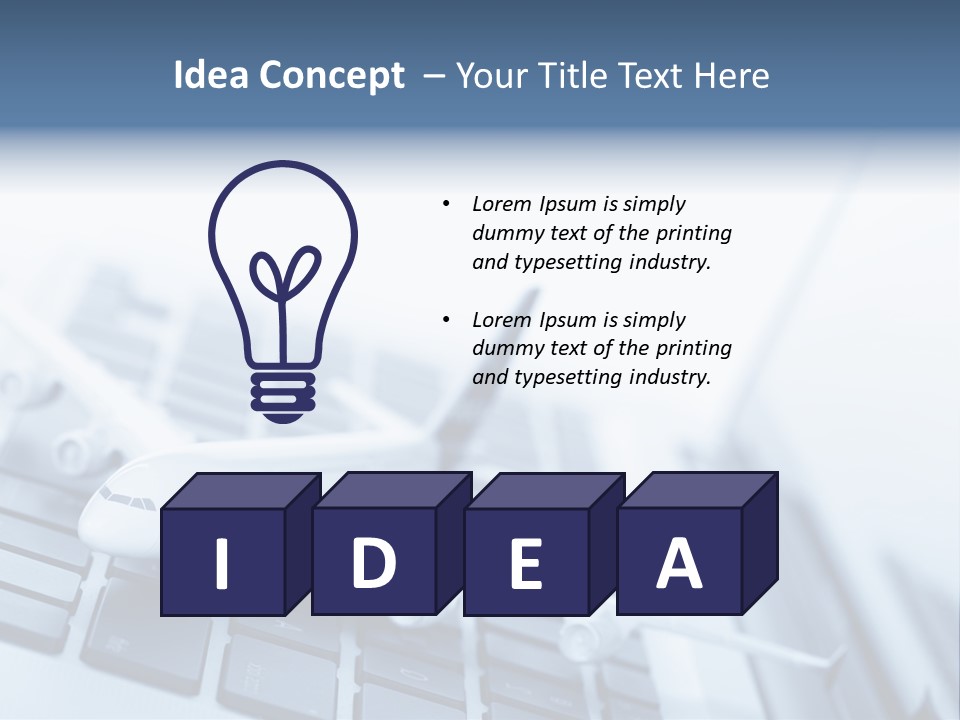 Ticket Online Flight PowerPoint Template