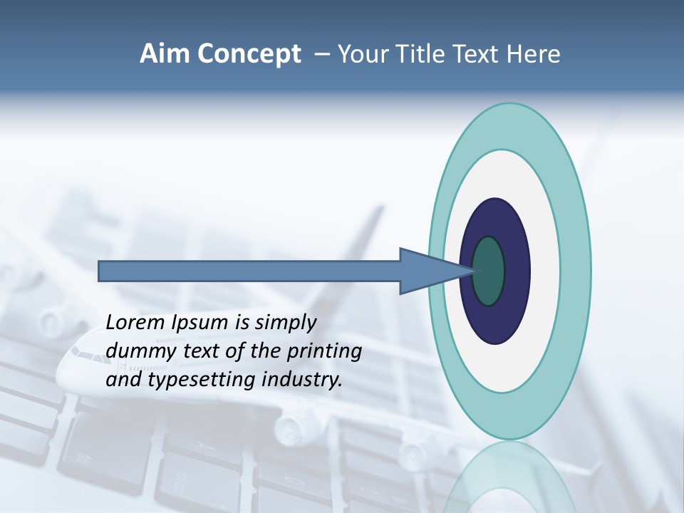 Ticket Online Flight PowerPoint Template