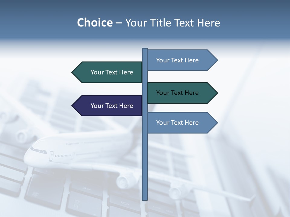 Ticket Online Flight PowerPoint Template