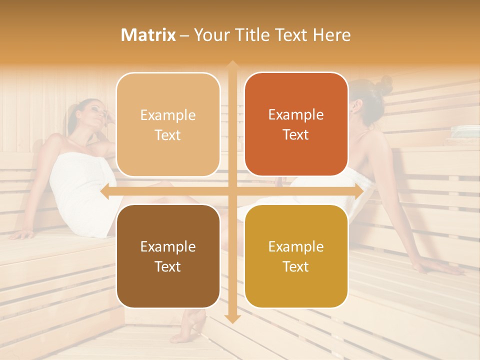 Wooden Female Rest PowerPoint Template