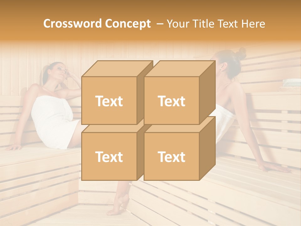 Wooden Female Rest PowerPoint Template