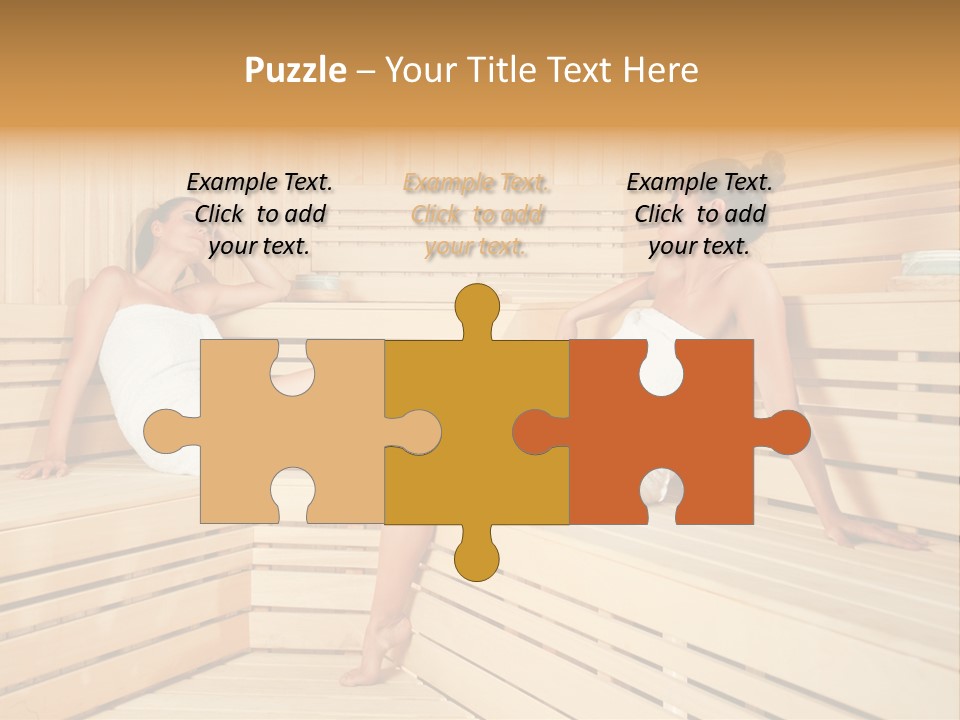 Wooden Female Rest PowerPoint Template