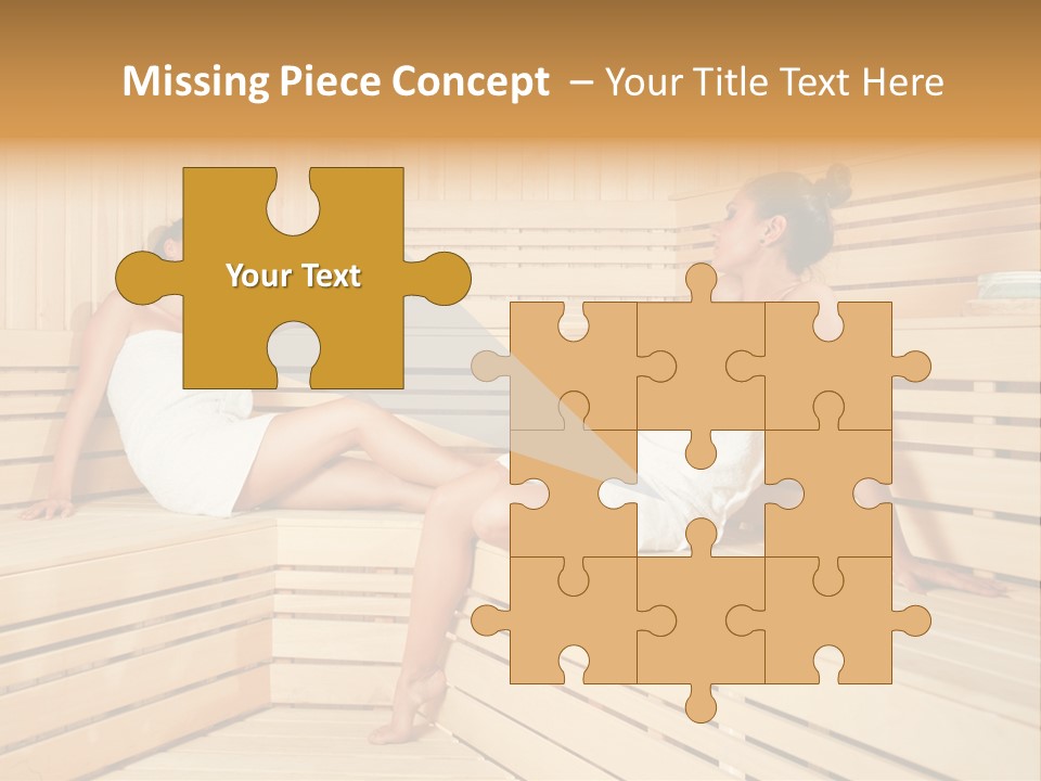 Wooden Female Rest PowerPoint Template