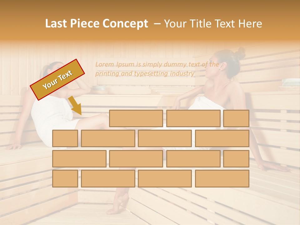 Wooden Female Rest PowerPoint Template