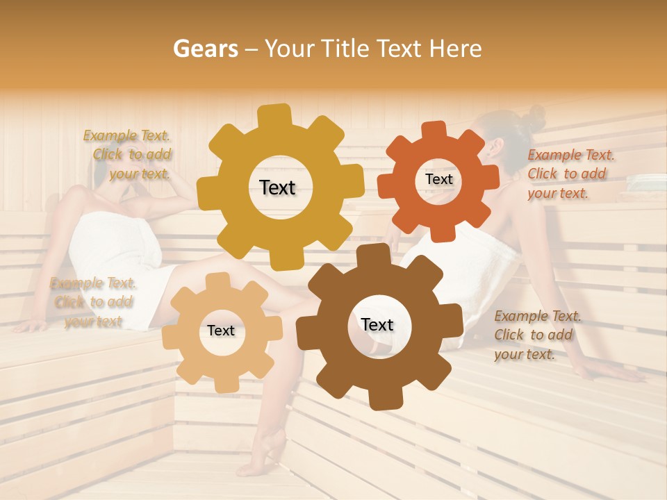 Wooden Female Rest PowerPoint Template