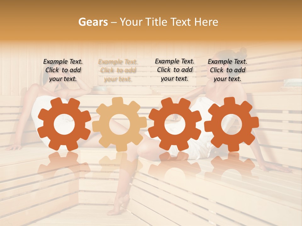 Wooden Female Rest PowerPoint Template