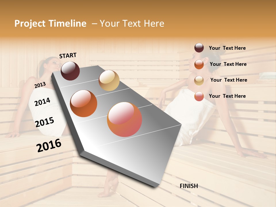 Wooden Female Rest PowerPoint Template
