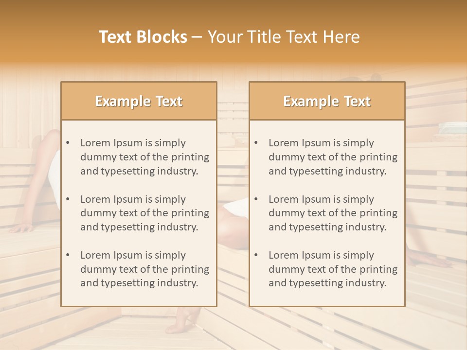 Wooden Female Rest PowerPoint Template