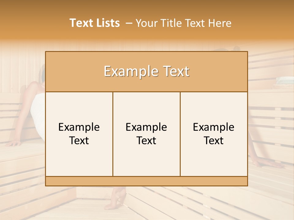 Wooden Female Rest PowerPoint Template