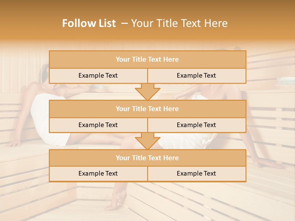Wooden Female Rest PowerPoint Template