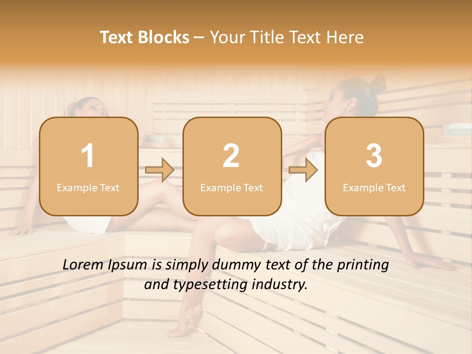 Wooden Female Rest PowerPoint Template