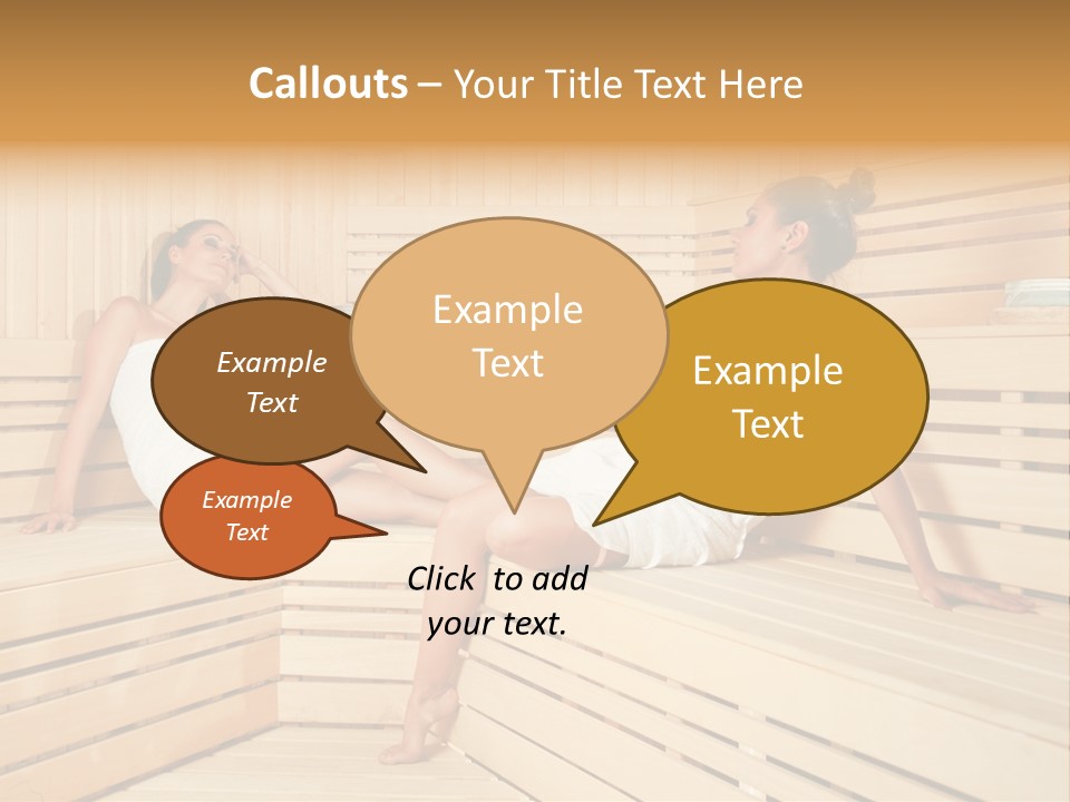 Wooden Female Rest PowerPoint Template