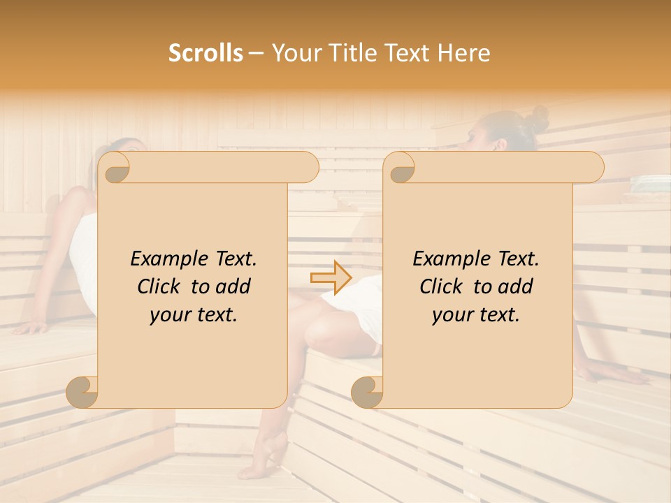 Wooden Female Rest PowerPoint Template