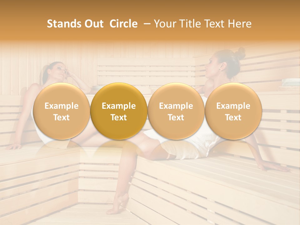 Wooden Female Rest PowerPoint Template