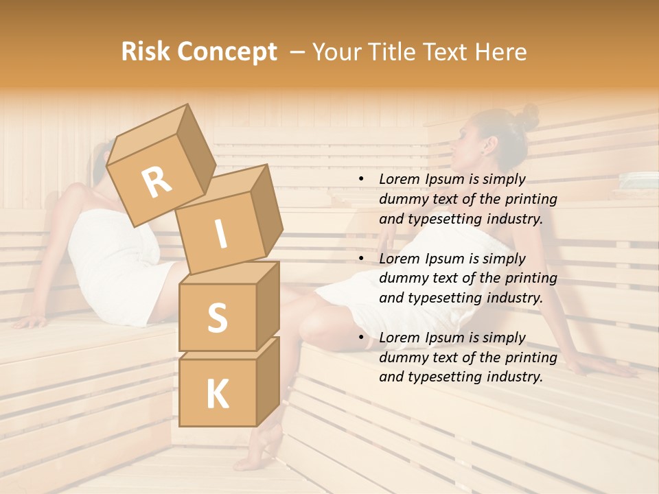 Wooden Female Rest PowerPoint Template