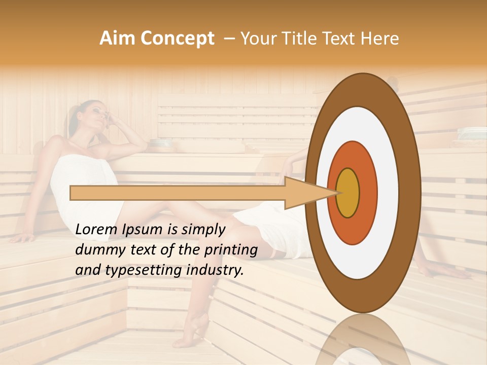 Wooden Female Rest PowerPoint Template