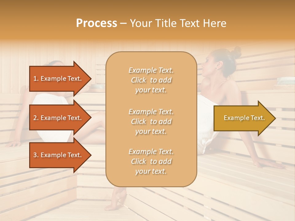 Wooden Female Rest PowerPoint Template