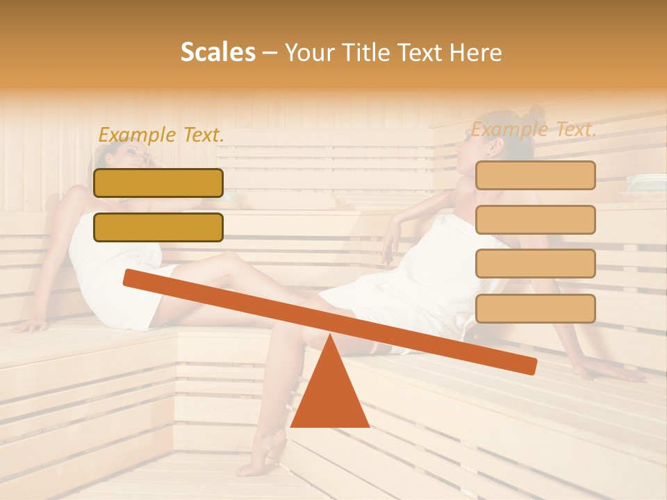 Wooden Female Rest PowerPoint Template