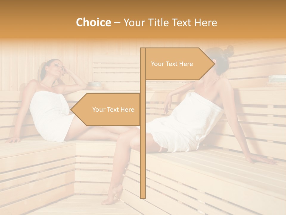 Wooden Female Rest PowerPoint Template