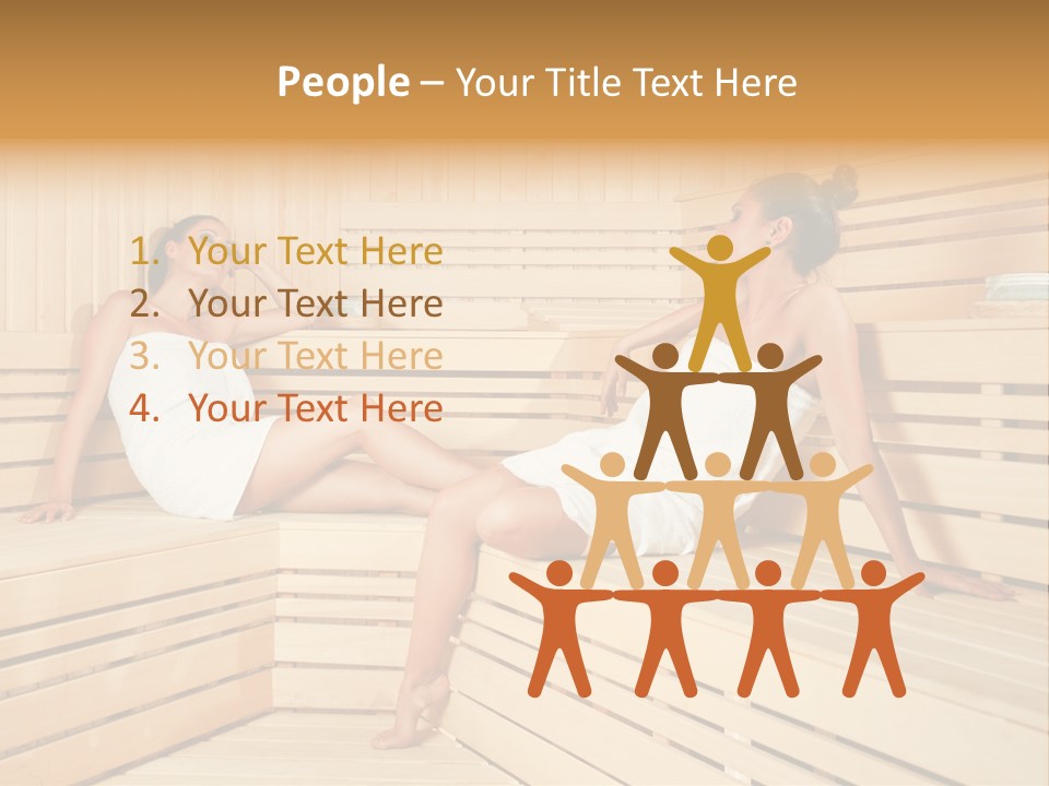 Wooden Female Rest PowerPoint Template