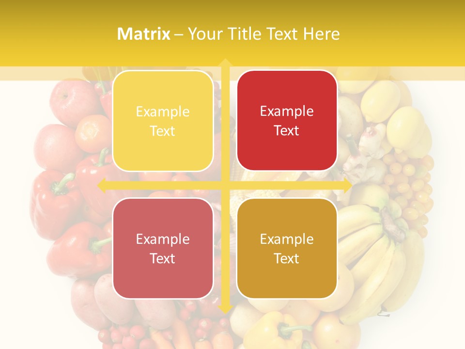 Love Carrot Bell Pepper PowerPoint Template