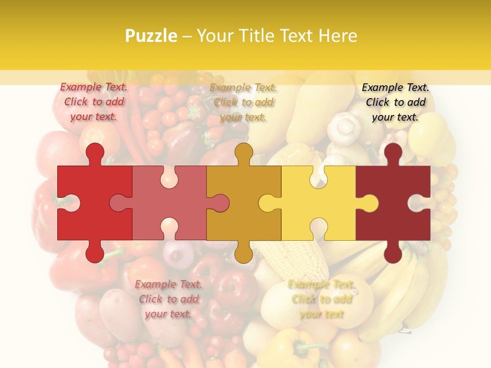 Love Carrot Bell Pepper PowerPoint Template