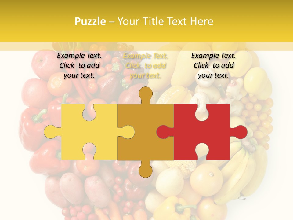 Love Carrot Bell Pepper PowerPoint Template