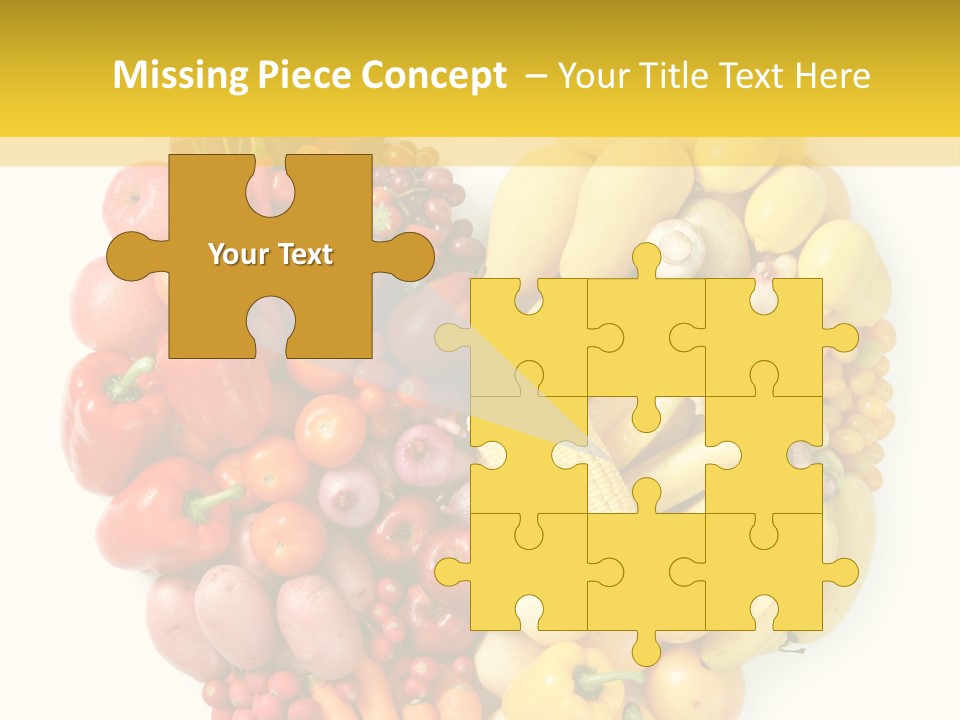 Love Carrot Bell Pepper PowerPoint Template