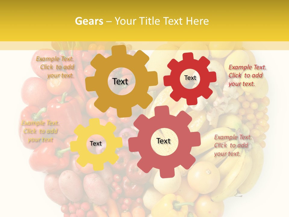 Love Carrot Bell Pepper PowerPoint Template