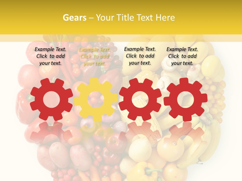 Love Carrot Bell Pepper PowerPoint Template