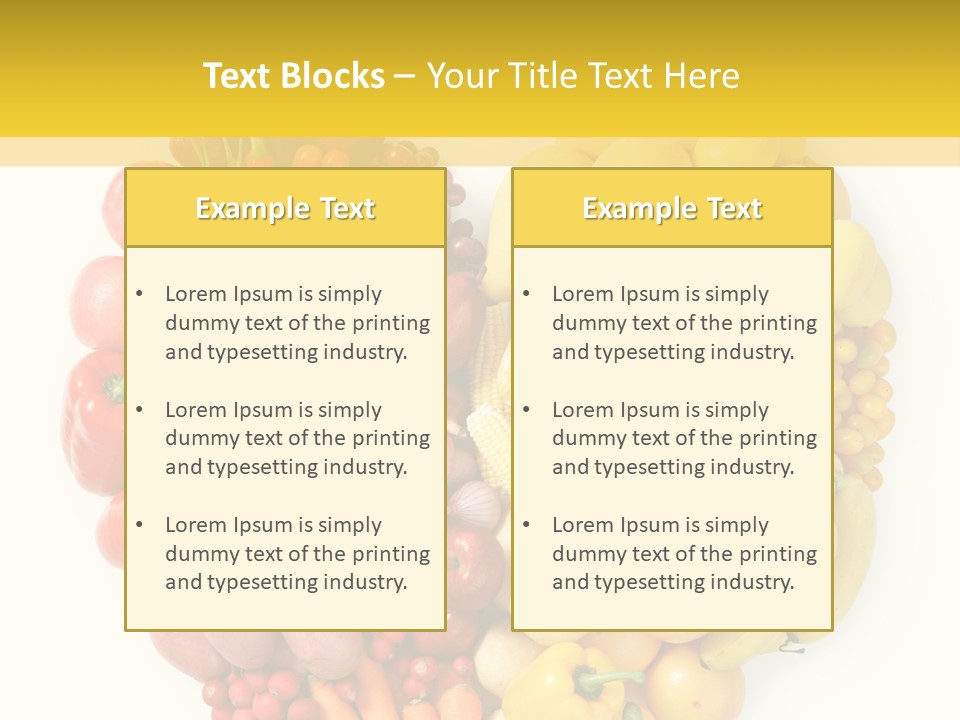 Love Carrot Bell Pepper PowerPoint Template