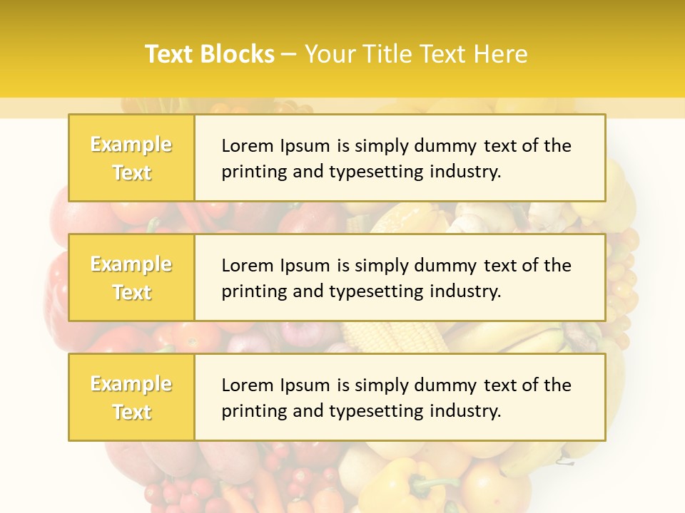 Love Carrot Bell Pepper PowerPoint Template