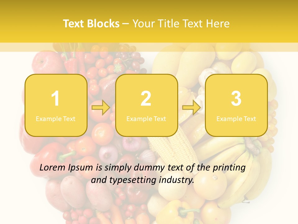 Love Carrot Bell Pepper PowerPoint Template