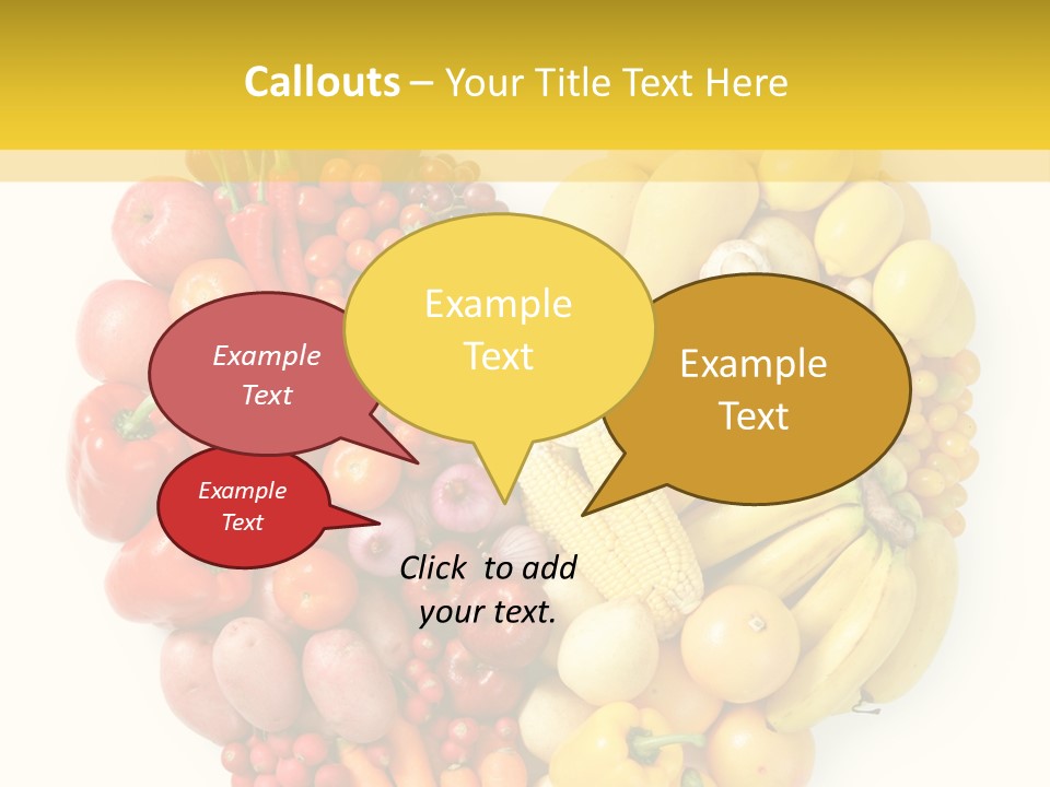 Love Carrot Bell Pepper PowerPoint Template