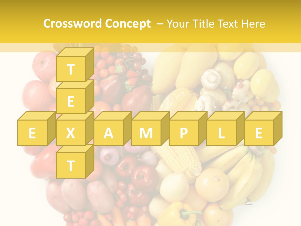 Love Carrot Bell Pepper PowerPoint Template