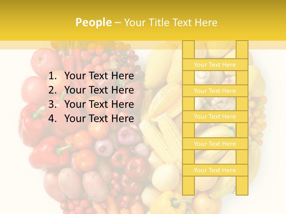 Love Carrot Bell Pepper PowerPoint Template