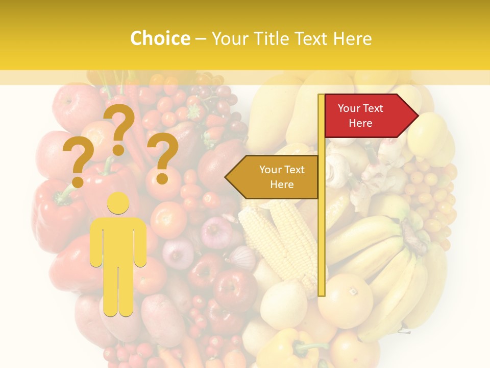 Love Carrot Bell Pepper PowerPoint Template