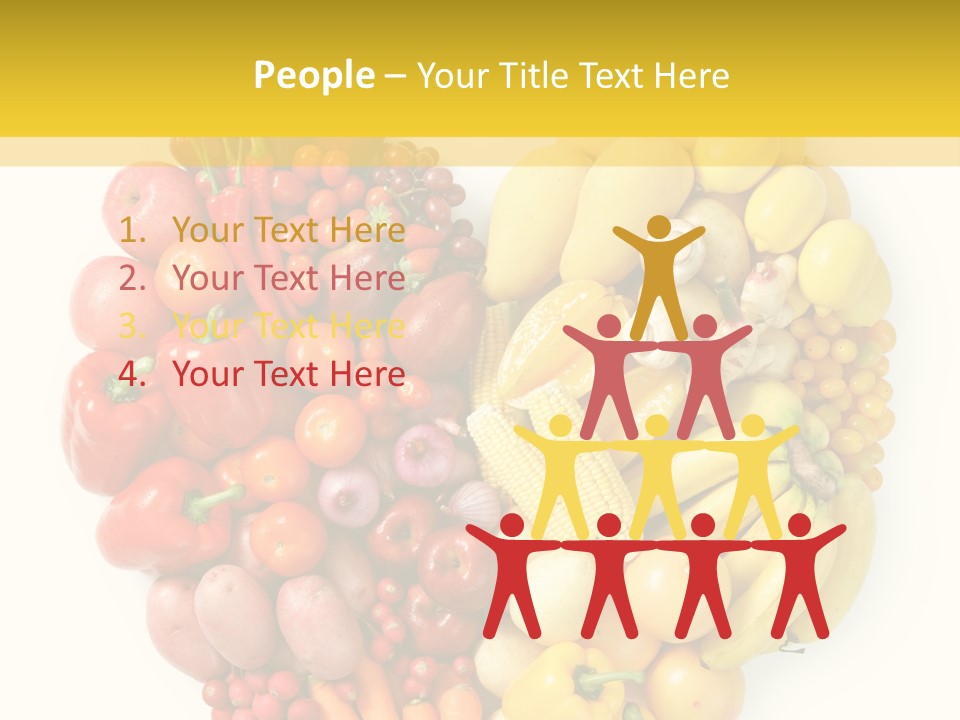 Love Carrot Bell Pepper PowerPoint Template