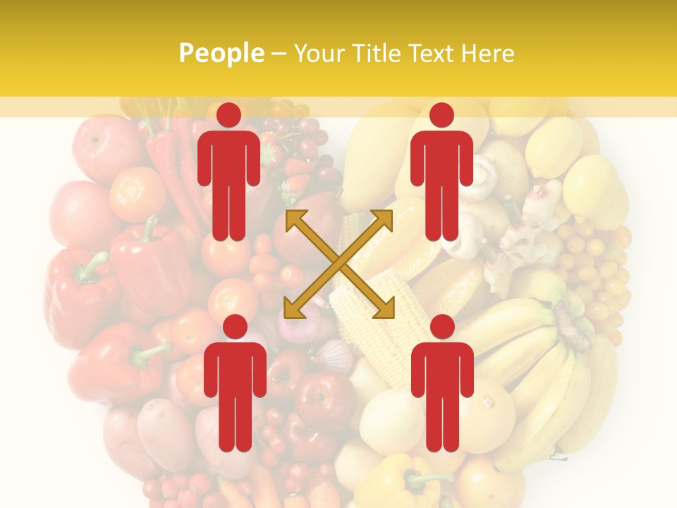 Love Carrot Bell Pepper PowerPoint Template