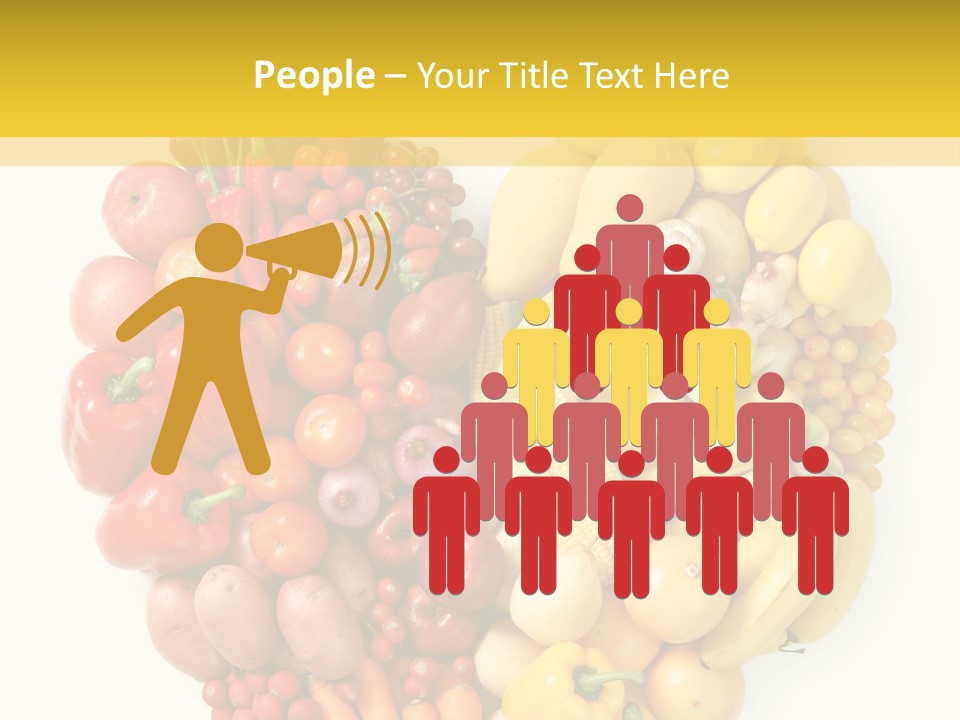 Love Carrot Bell Pepper PowerPoint Template