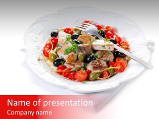 Lemon Tropical Food PowerPoint Template