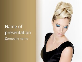 Woman Lash Creative PowerPoint Template