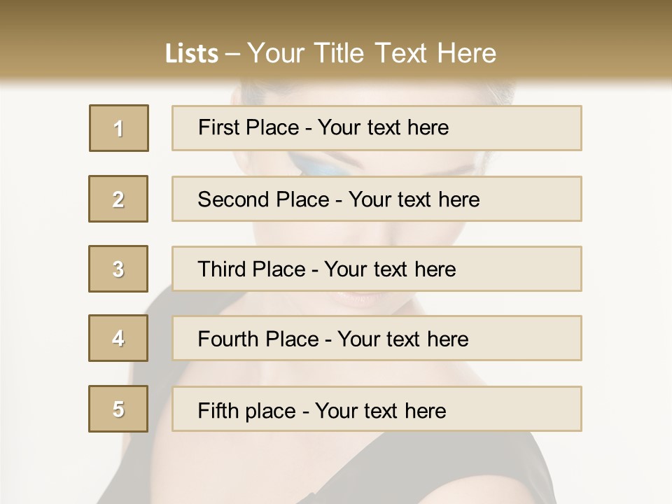 Woman Lash Creative PowerPoint Template