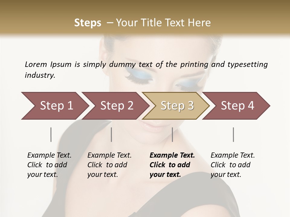 Woman Lash Creative PowerPoint Template