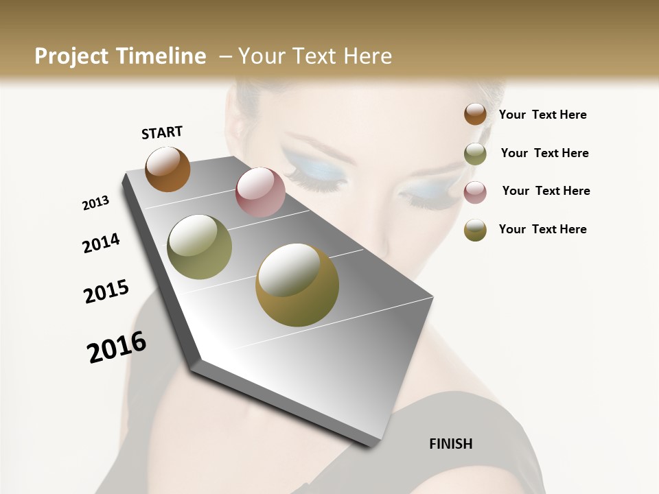Woman Lash Creative PowerPoint Template