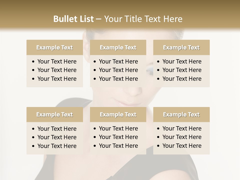 Woman Lash Creative PowerPoint Template