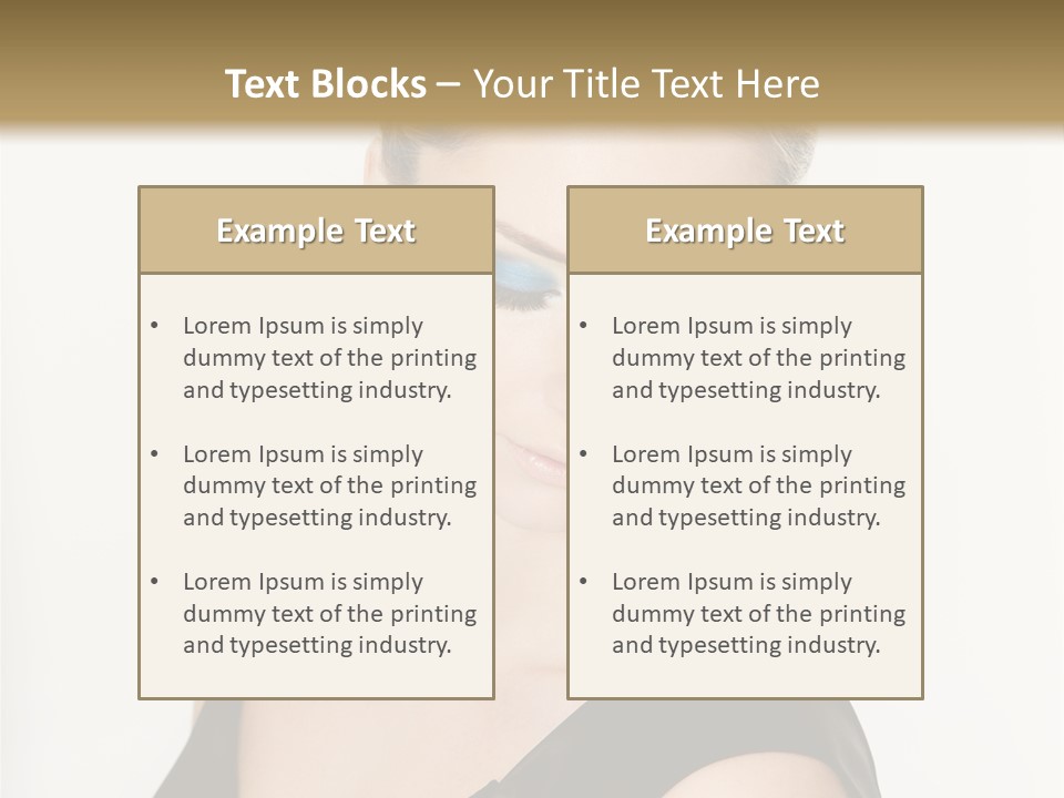 Woman Lash Creative PowerPoint Template