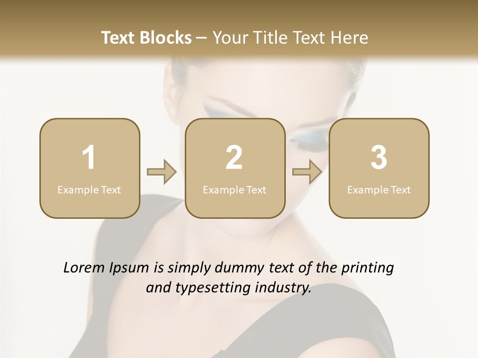 Woman Lash Creative PowerPoint Template