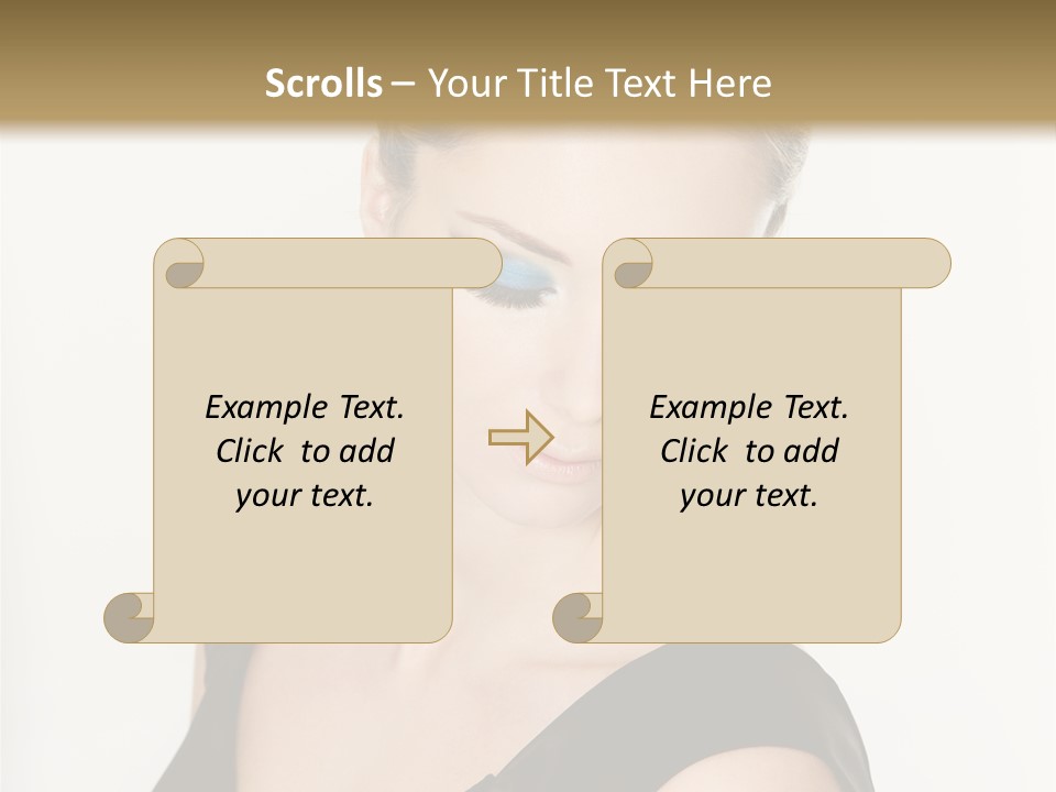Woman Lash Creative PowerPoint Template
