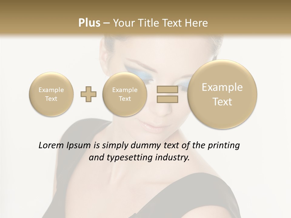 Woman Lash Creative PowerPoint Template